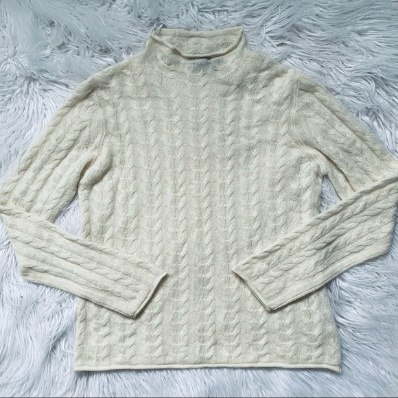 Theory New Cable Mock Neck Cashmere Sweater - Picture 7 of 15